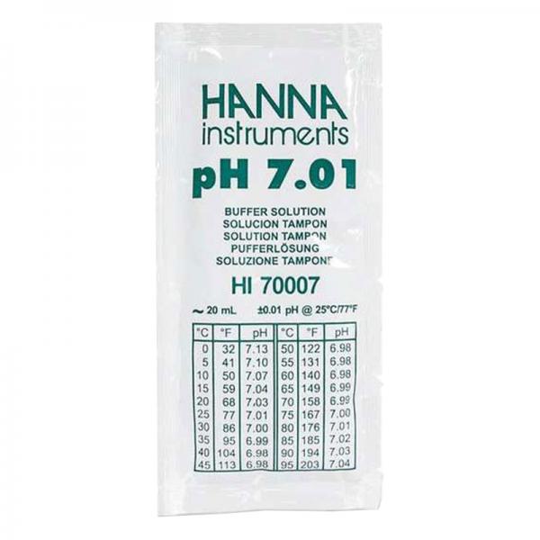 HANNAHI-7007P Soluzione pH 7.01, 25 bustine da 20 ml