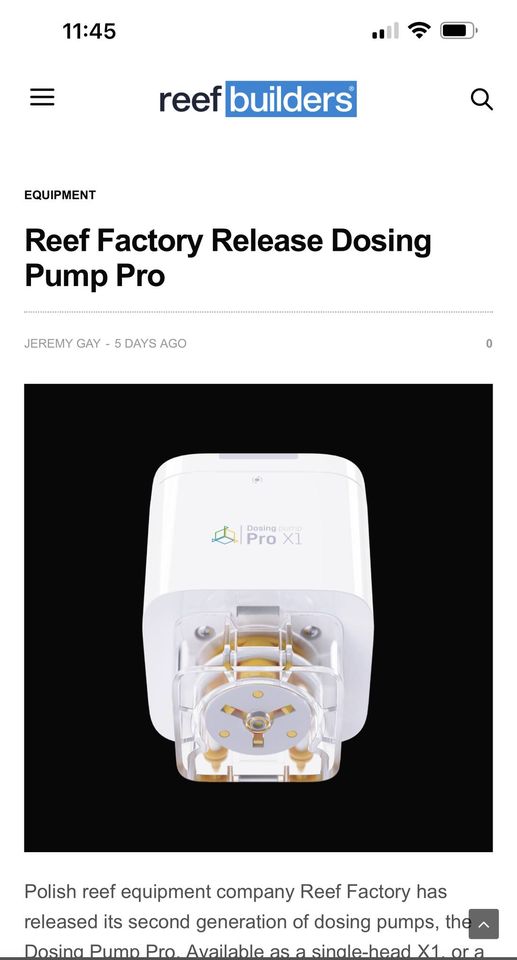 REEF FACTORY Dosing Pump x1 Pro