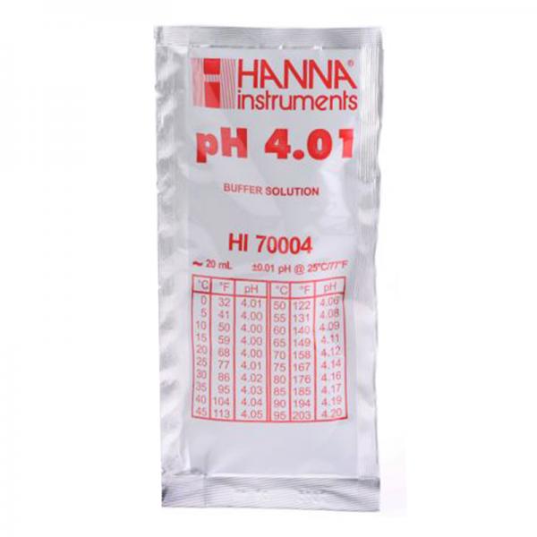 HANNA HI-7004P Soluzione pH 4, 25 bustine da 20 ml