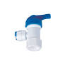 WHIMAR  Valvola di chiusura per impianti adosmosi con tubi 1/4 attacco rubinetto (plastica) filetto femmina