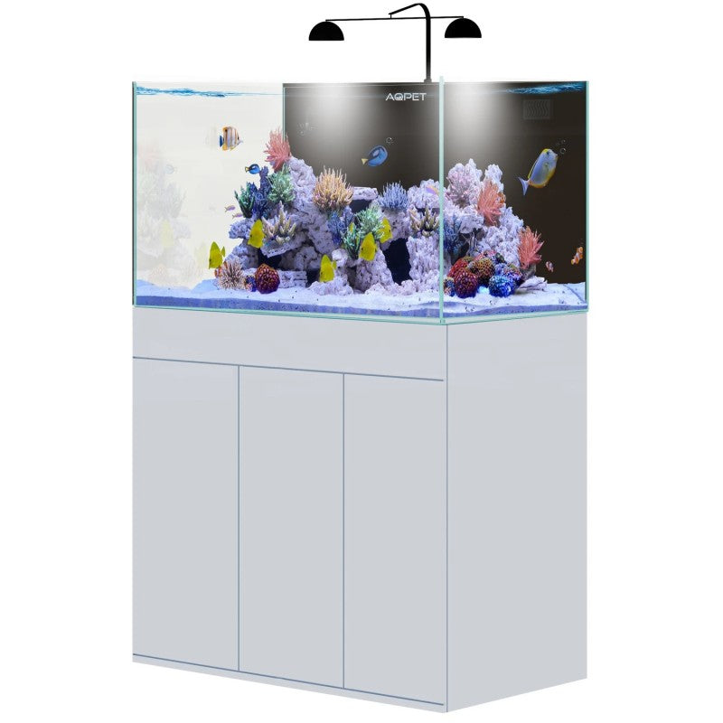 AQPET Acquario 120x50x50 reef completo bianco