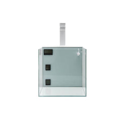 AQPET Kubic 50 rear con filtro posteriore 50x50x50 8 mm nero