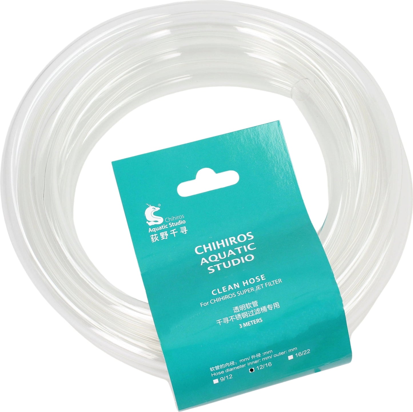 CHIHIROS Clear hose 12/16 3 mt