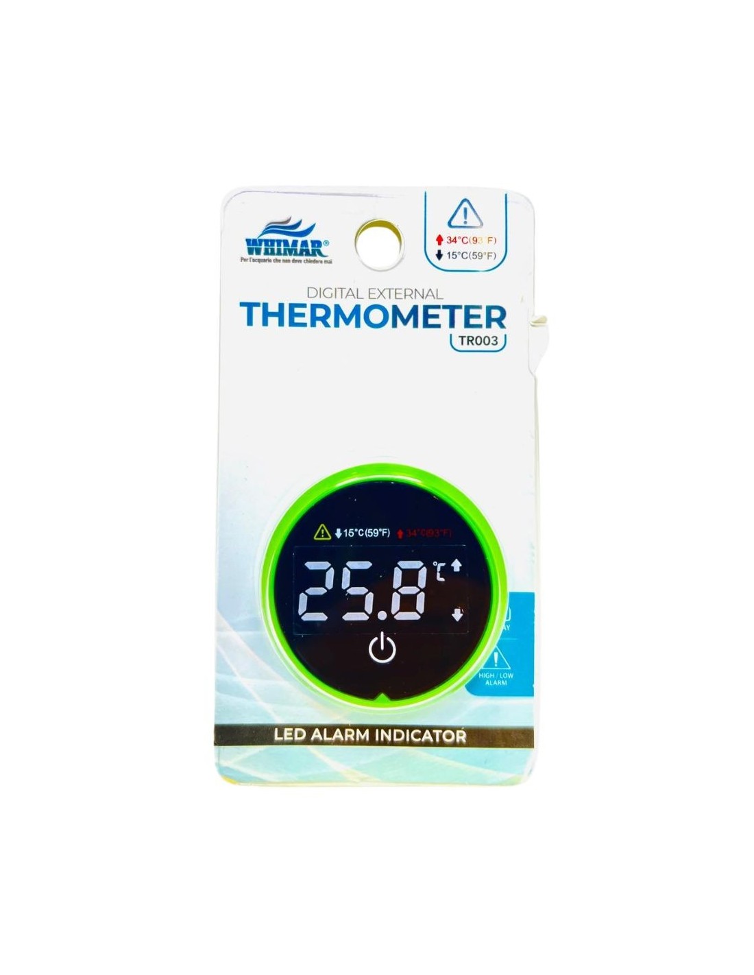 WHIMAR TR-003
Termometro digitale adesivo esterno con display LCD