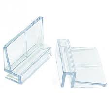 INSA Appoggino per vetri di spessore  8mm -  mm, supporto per vetri o plexiglass di copertura acquario - 1 pz